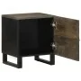 Mesita de noche de madera maciza de mango negra 40x33x46 cm by , Nightstands - Ref: Foro24-4017680, Price: 55,88 €, Discount: %