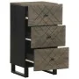 Aparador negro 40x33x75 cm madera maciza mango de , Almacenamiento para CD y DVD - Ref: Foro24-4017707, Precio: 94,03 €, Desc...