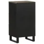 Aparador negro 40x33x75 cm madera maciza mango de , Almacenamiento para CD y DVD - Ref: Foro24-4017707, Precio: 94,03 €, Desc...