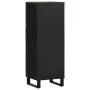 Aparador alto madera maciza de mango negro 40x33x110 cm de , Almacenamiento para CD y DVD - Ref: Foro24-4017713, Precio: 108,...