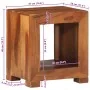 Mesa auxiliar madera maciza acacia 37x29x40 cm de , Mesas auxiliares - Ref: Foro24-4102377, Precio: 104,62 €, Descuento: %