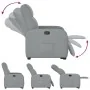 Sillón reclinable elevable de tela gris claro de , Sillones - Ref: Foro24-3302972, Precio: 242,65 €, Descuento: %