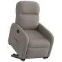 Sillón reclinable elevable tela gris taupe de , Sillones - Ref: Foro24-3302979, Precio: 266,91 €, Descuento: %