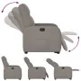 Sillón reclinable elevable tela gris taupe de , Sillones - Ref: Foro24-3302979, Precio: 266,91 €, Descuento: %