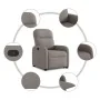 Sillón reclinable elevable tela gris taupe de , Sillones - Ref: Foro24-3302979, Precio: 266,91 €, Descuento: %