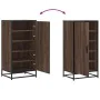 Zapatero madera contrachapada roble marrón 48x38x97,5 cm de , Zapateros y organizadores de calzado - Ref: Foro24-849203, Prec...