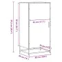 Zapatero madera contrachapada roble marrón 48x38x97,5 cm de , Zapateros y organizadores de calzado - Ref: Foro24-849203, Prec...