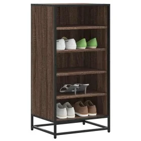Zapatero madera contrachapada roble marrón 48x38x97,5 cm de , Zapateros y organizadores de calzado - Ref: Foro24-849208, Prec...
