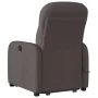 Silla de masaje reclinable de pie de tela marrón oscuro de , Sillones - Ref: Foro24-3302987, Precio: 280,89 €, Descuento: %