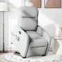 Sillón de masaje reclinable de pie de tela gris nube de , Sillones - Ref: Foro24-3302991, Precio: 286,36 €, Descuento: %