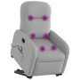 Sillón de masaje reclinable de pie de tela gris nube de , Sillones - Ref: Foro24-3302991, Precio: 286,36 €, Descuento: %