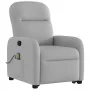 Sillón de masaje reclinable de pie de tela gris nube de , Sillones - Ref: Foro24-3302991, Precio: 286,36 €, Descuento: %