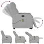 Sillón de masaje reclinable de pie de tela gris nube de , Sillones - Ref: Foro24-3302991, Precio: 286,36 €, Descuento: %