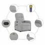Sillón de masaje reclinable de pie de tela gris nube de , Sillones - Ref: Foro24-3302991, Precio: 286,36 €, Descuento: %