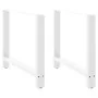 Patas de mesa de centro acero blanco 2 uds 100x(72-73) cm de , Patas para mesas - Ref: Foro24-4013321, Precio: 110,65 €, Desc...