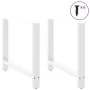 Patas de mesa de centro acero blanco 2 uds 100x(72-73) cm de , Patas para mesas - Ref: Foro24-4013321, Precio: 110,65 €, Desc...
