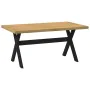Mesa comedor NOAIN patas forma X madera maciza pino 160x90x75cm by , Kitchen and dining tables - Ref: Foro24-4100043, Price: ...