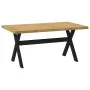 Mesa comedor NOAIN patas forma X madera maciza pino 160x90x75cm by , Kitchen and dining tables - Ref: Foro24-4100043, Price: ...