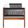 2-seater garden sofa in solid acacia wood by vidaXL, Outdoor sofas - Ref: Foro24-46341, Price: 208,43 €, Discount: %