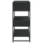 Mesa consola de madera contrachapada negro 90x35x80 cm de , Mesas auxiliares - Ref: Foro24-849179, Precio: 85,86 €, Descuento: %