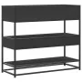 Mesa consola de madera contrachapada negro 90x35x80 cm de , Mesas auxiliares - Ref: Foro24-849179, Precio: 85,86 €, Descuento: %