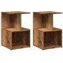 Mesitas noche 2uds madera contrachapada madera vieja 35x35x55cm de , Mesitas de noche - Ref: Foro24-856531, Precio: 58,93 €, ...