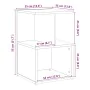 Mesitas noche 2uds madera contrachapada madera vieja 35x35x55cm de , Mesitas de noche - Ref: Foro24-856531, Precio: 58,93 €, ...