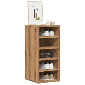 Muebles zapateros 2 uds madera roble artisan 32x35x70 cm de , Zapateros y organizadores de calzado - Ref: Foro24-856713, Prec...