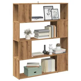 Estantería/divisor de espacios roble artisan 100x24x124,5 cm de , Librerías y estanterías - Ref: Foro24-856745, Precio: 72,60...