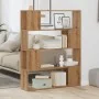 Estantería/divisor de espacios roble artisan 100x24x124,5 cm de , Librerías y estanterías - Ref: Foro24-856745, Precio: 72,60...