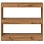 Estantería/divisor de espacios roble artisan 80x30x72 cm de , Librerías y estanterías - Ref: Foro24-856815, Precio: 58,65 €, ...