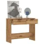 Mesa consola madera de ingeniería roble artesanal 90x36x75 cm de , Mesas auxiliares - Ref: Foro24-856946, Precio: 68,72 €, De...