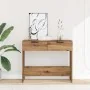 Mesa consola madera de ingeniería roble artesanal 90x36x75 cm de , Mesas auxiliares - Ref: Foro24-856946, Precio: 68,72 €, De...