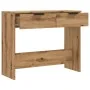 Mesa consola madera de ingeniería roble artesanal 90x36x75 cm de , Mesas auxiliares - Ref: Foro24-856946, Precio: 68,72 €, De...
