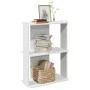 Librería 3 niveles madera ingeniería blanco 60x30x80 cm de , Librerías y estanterías - Ref: Foro24-860256, Precio: 37,96 €, D...