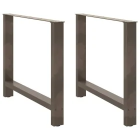 Patas para mesa de centro de acero natural 2 uds 100x(72-73) cm by , Table legs - Ref: Foro24-4013323, Price: 108,13 €, Disco...