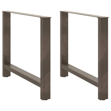 Patas para mesa de centro de acero natural 2 uds 100x(72-73) cm de , Patas para mesas - Ref: Foro24-4013323, Precio: 108,13 €...