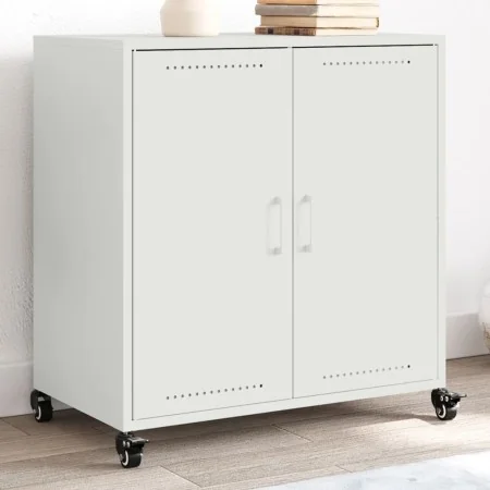 Aparador de acero laminado en frío blanco 68,5x39x72 cm de , Aparadores - Ref: Foro24-846661, Precio: 113,16 €, Descuento: %