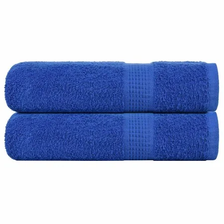 Toallas de ducha 2 uds 100% algodón azul 70x140 cm 360 gsm de , Toallas - Ref: Foro24-136713, Precio: 26,91 €, Descuento: %