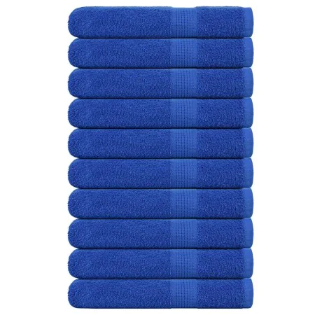 Toallas 10 uds 100% algodón azul 100x200 cm 600 gsm de , Toallas - Ref: Foro24-136724, Precio: 137,13 €, Descuento: %