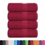 Toallas invitados 4 uds 100% algodón burdeos 30x50 cm 360 gsm de , Toallas - Ref: Foro24-136732, Precio: 17,55 €, Descuento: %