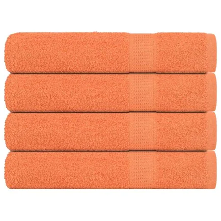 Toallas de sauna 4 uds 100% algodón naranja 80x200 cm 360 gsm de , Toallas - Ref: Foro24-136912, Precio: 47,88 €, Descuento: %