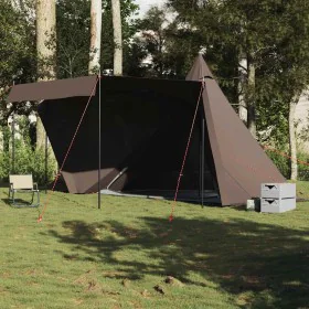 Tienda de campaña familiar tipi 6 personas impermeable marrón de , Tiendas de campaña - Ref: Foro24-4009450, Precio: 210,08 €...