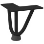 Patas de mesa tipo horquilla 4 unidades acero macizo negro 10cm de , Patas para mesas - Ref: Foro24-4012428, Precio: 32,83 €,...