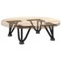 Patas de mesa tipo horquilla 4 unidades acero macizo negro 10cm de , Patas para mesas - Ref: Foro24-4012428, Precio: 32,83 €,...