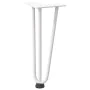 Patas de mesa tipo horquilla 4 uds acero macizo blanco 30 cm de , Patas para mesas - Ref: Foro24-4012437, Precio: 46,63 €, De...