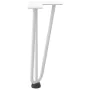 Patas de mesa tipo horquilla 4 uds acero macizo blanco 30 cm de , Patas para mesas - Ref: Foro24-4012437, Precio: 46,63 €, De...