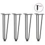 Patas de mesa tipo horquilla 4 uds acero macizo antracita 42 cm de , Patas para mesas - Ref: Foro24-4012442, Precio: 49,55 €,...