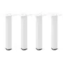 Patas para mesa de centro 4 uds acero blanco 30-32 cm de , Patas para mesas - Ref: Foro24-4012449, Precio: 36,78 €, Descuento: %
