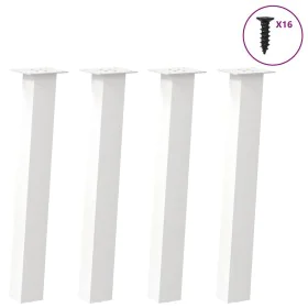 Patas para mesa de centro 4 uds acero blanco 72 cm by , Table legs - Ref: Foro24-4012505, Price: 84,06 €, Discount: %